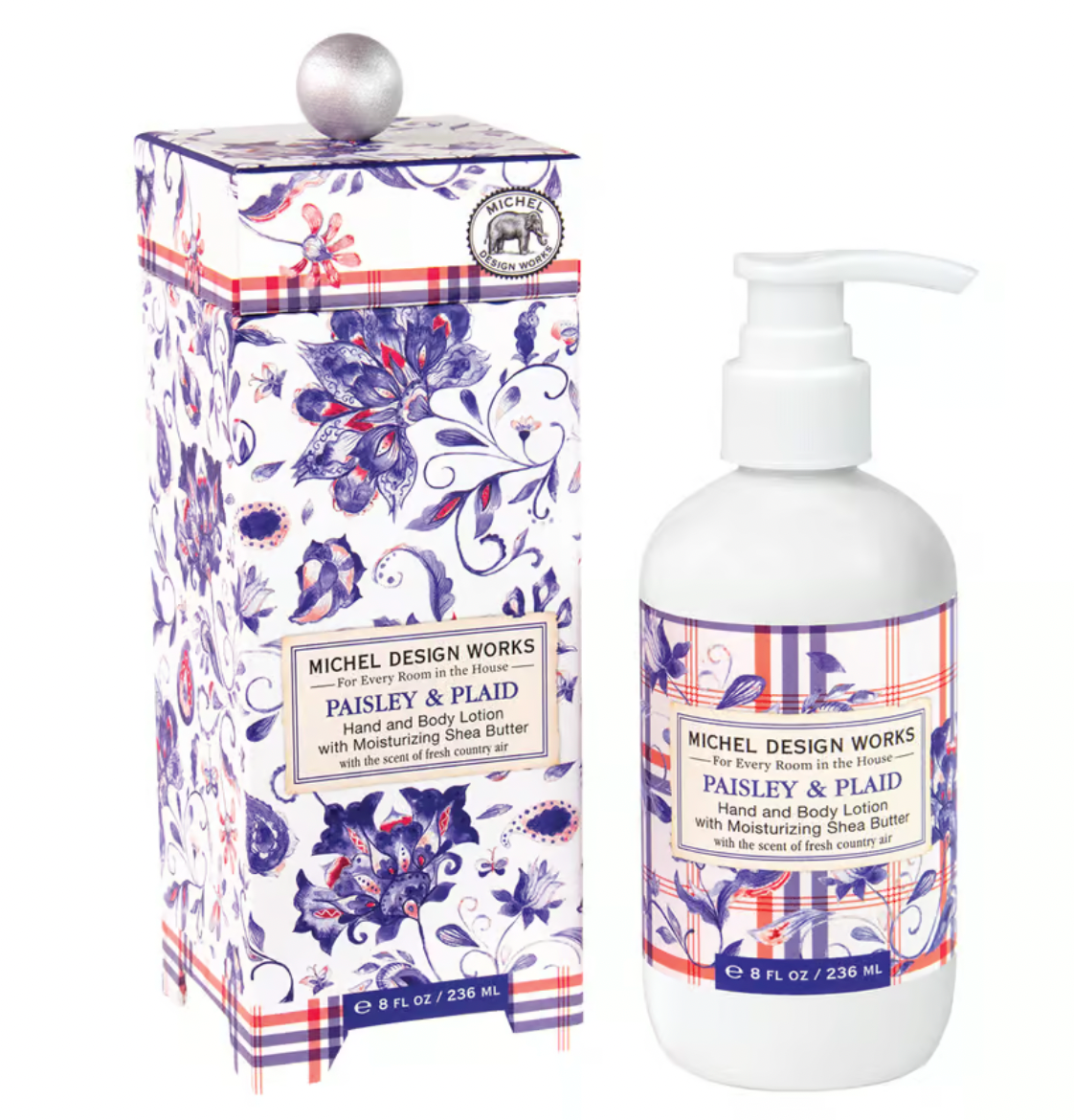 Michel Design Works Paisley & Plaid Hand & Body Lotion