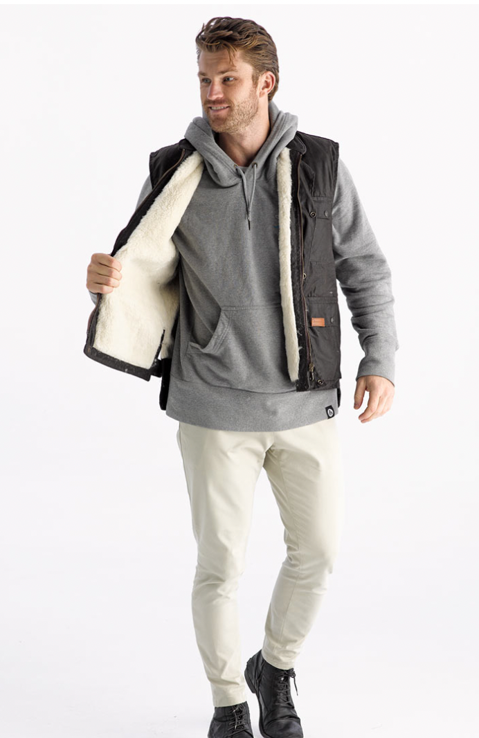 The Glacier Oilskin Woollen Vest