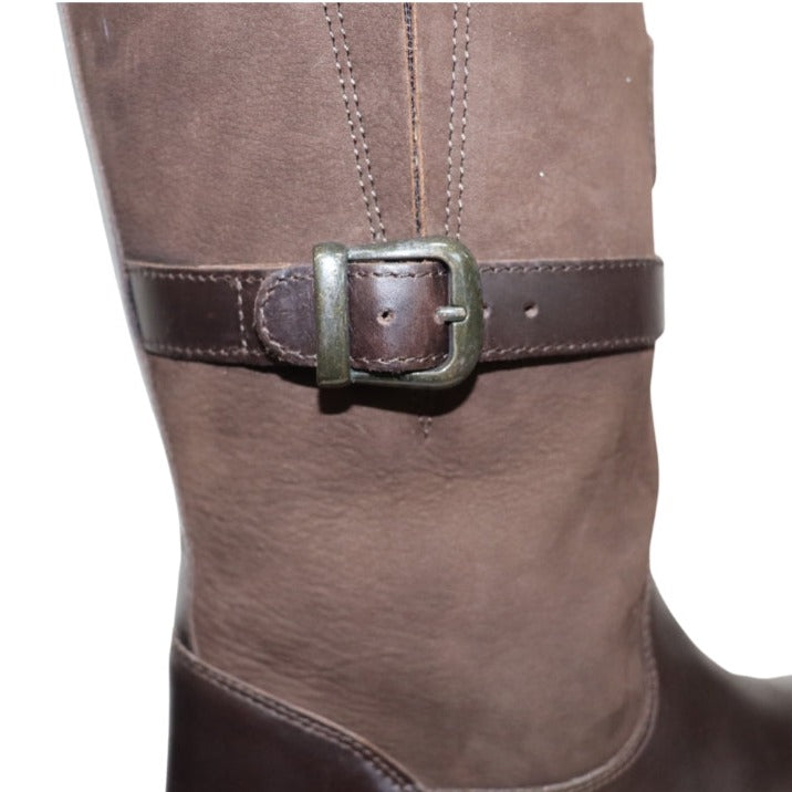 Town and Country Waterproof Leather Boot - Mid Calf